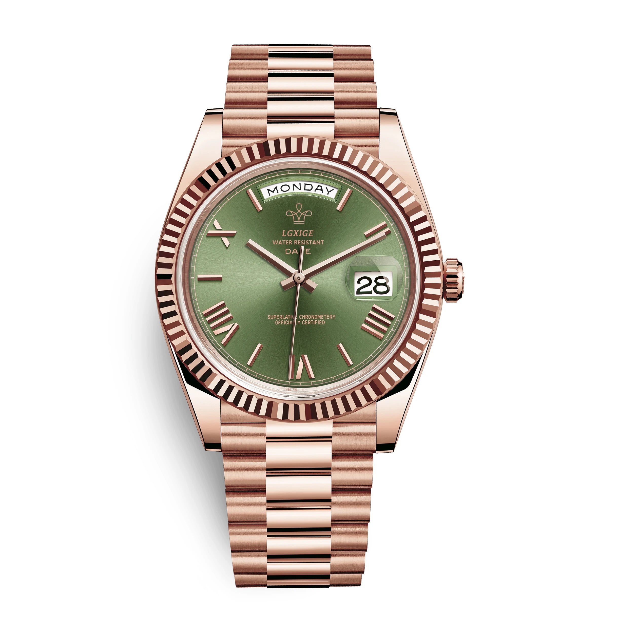 Montre pour Homme CasaLux - RoseGold Vert
