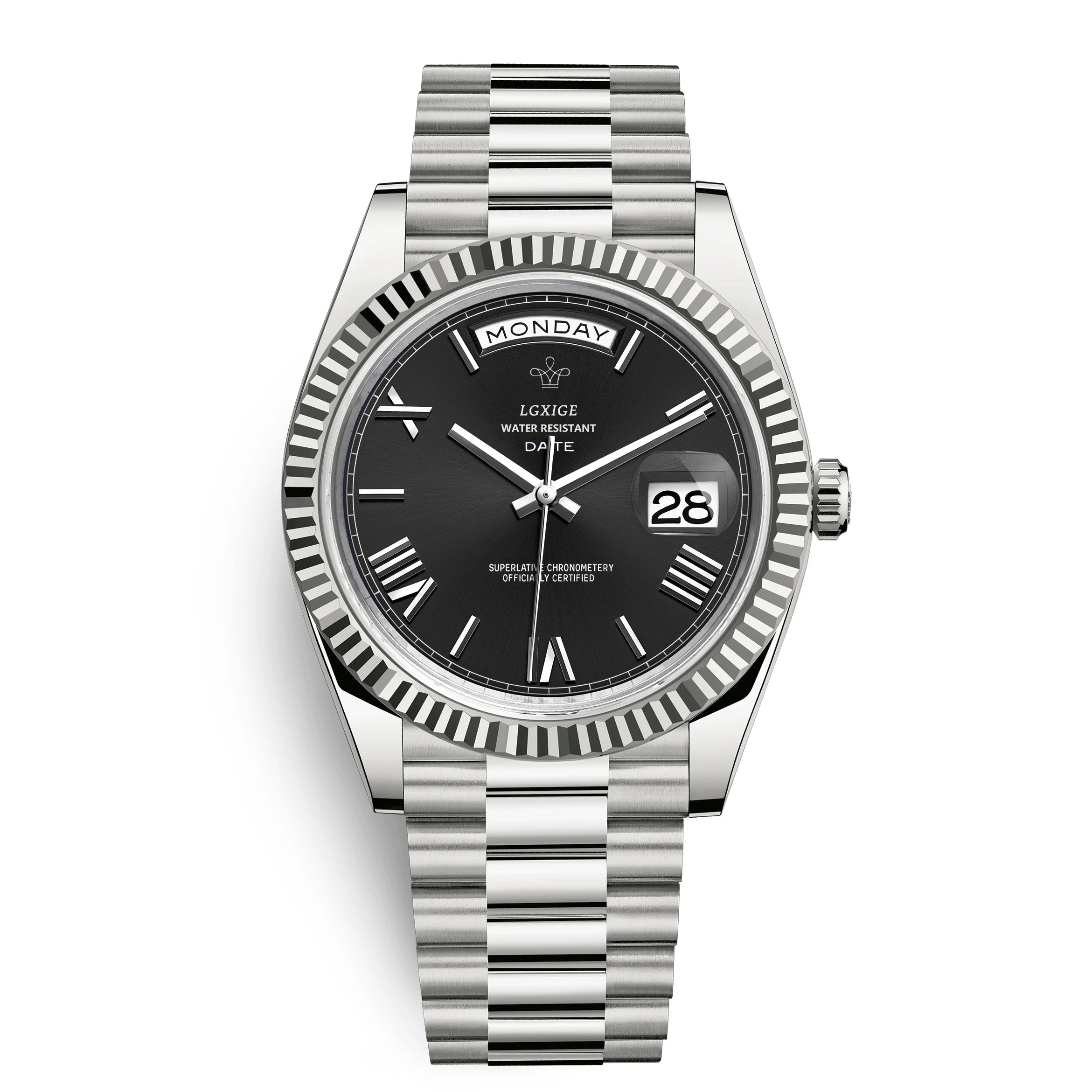 Montre homme CasaLux - Argent Noir