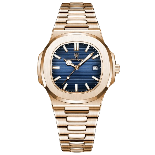 Miera Prestige Men's Watch - Gold Blue