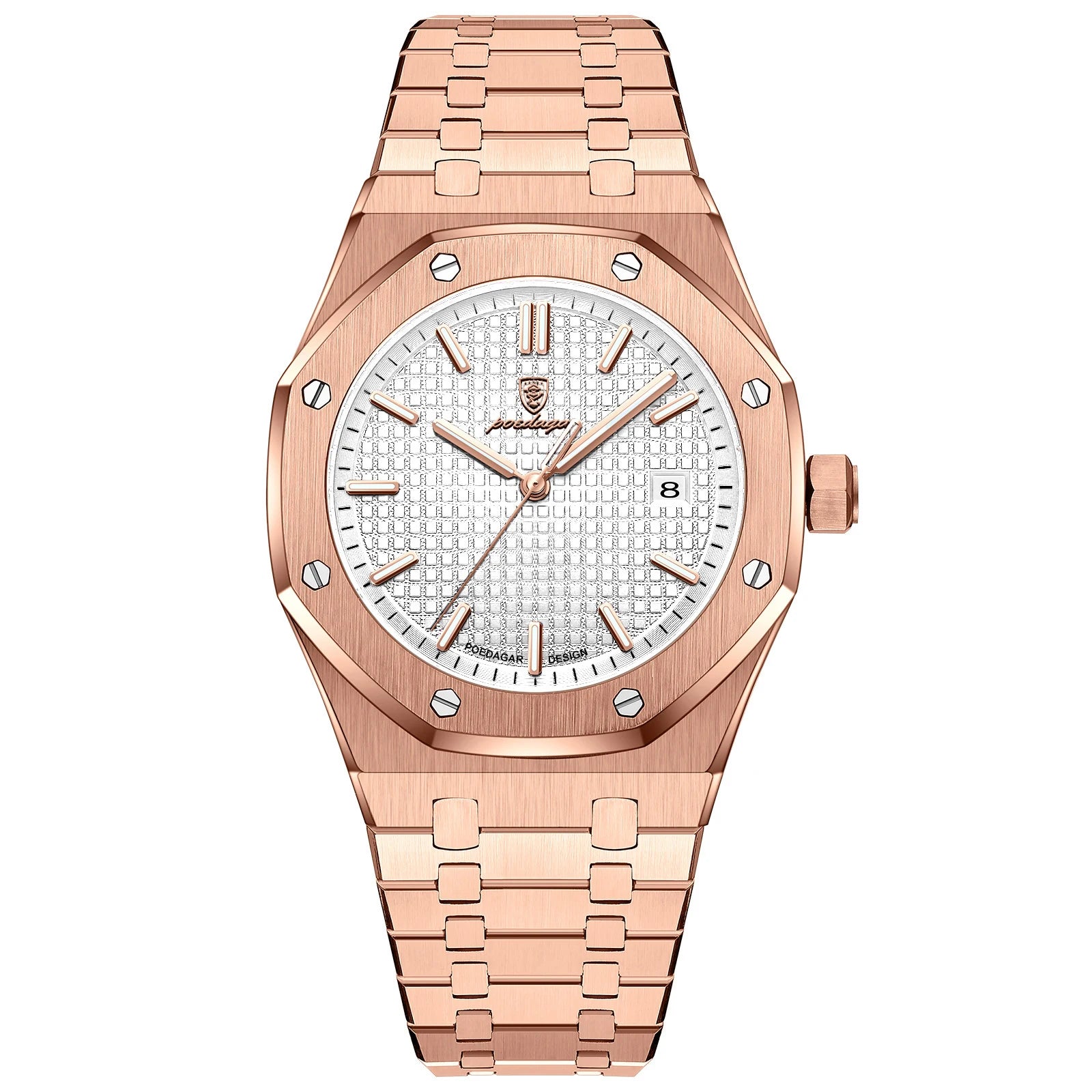 CasaLux Royal Men's Watch - RoseGold White